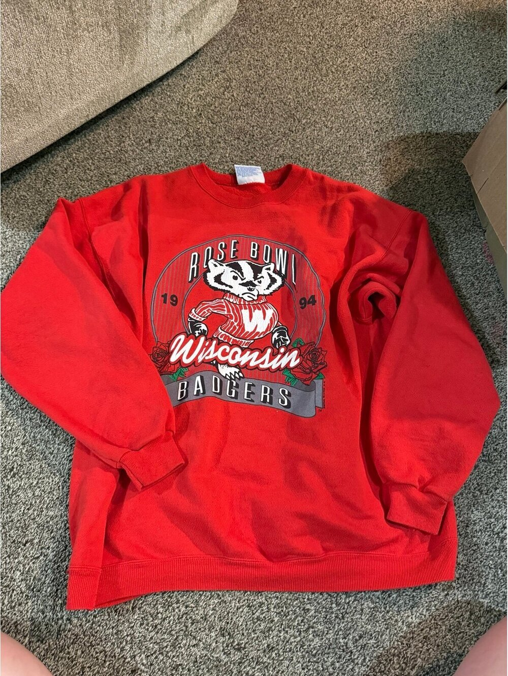 Vintage Wisconsin Badgers Rose Bowl 1994 crewneck